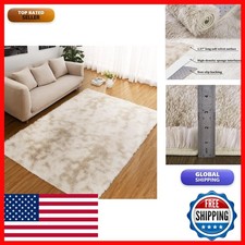 Zacoo Area Rugs 10x13 Living Room Fluffy Shaggy Large Carpet Rug Bedroom Indoor