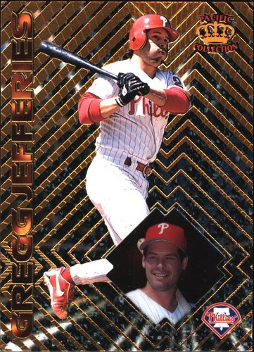 1997 Pacific Prism Invincible Gregg Jefferies #129 card