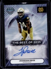 2025 Bowman Best University Jadarian Price The Auto #BOA-JPR Fighting Irish