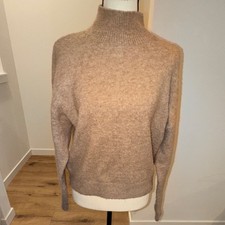 H&M Women s Sweater XS Turtleneck Beige Tight...
