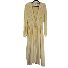 Chasing Unicorns Izabella Duster Dress Size S Cottage Farmcore Boho Maxi RARE
