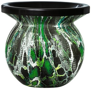 Mud Jug Classic Spittoon Green Snakeskin No Lid