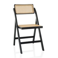 Rattan Klappstuhl Faltstuhl Wiener Geflecht K&uuml;chenstuhl Holz Bambus Stuhl