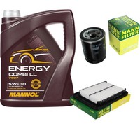 Mann Inspektionspaket Filterset 5L Mannol Energy 5W-30 FüR Hyundai I10 1.1