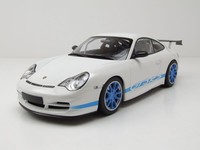 Porsche 911 GT3 Rs 2002 Weiß Mit Blauen Streifen Modellauto 1:18 Minichamps