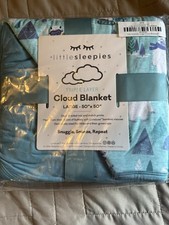 NWT Little Sleepies Yeti Friends Large Cloud Blanket