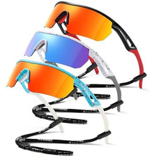 Kids Sunglasses Polarized Baseball Glasses for A1-black Red white Dot blue