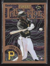 2023 Topps Finest Flashbacks #80 Liover Peguero Pittsburgh Pirates RC (C)