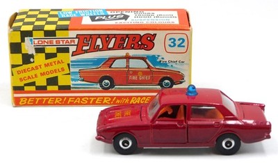 Lone Star Fire Chief Ford Corsair Pompieri 1:58 Diecast MIB Ref. 32 1960er