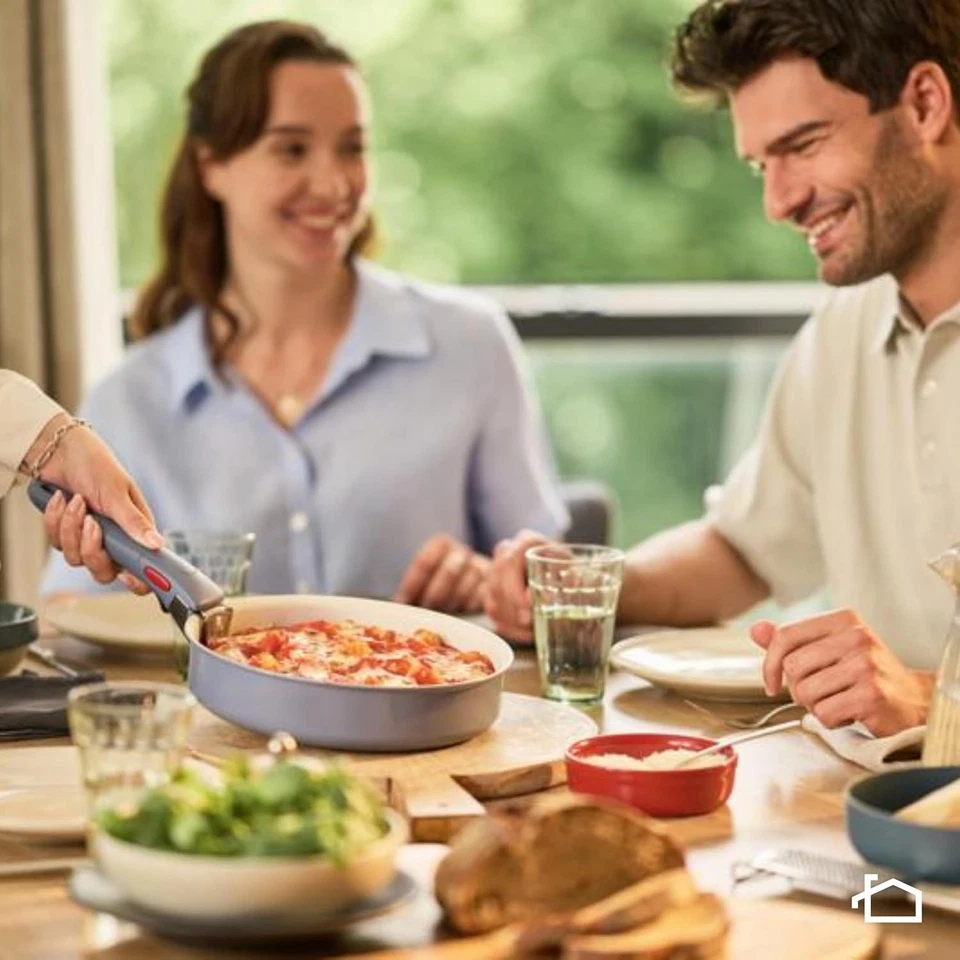 Lagostina Ingenio Pastel, Set di Padelle Antiaderenti 4 Pezzi con Manico Rimovib - Immagine 4 di 4