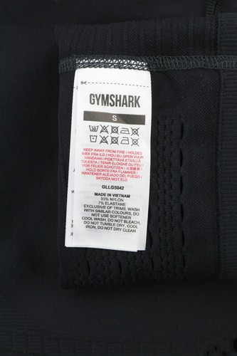 Gymshark Energy Damen Leggings S BLACK Nahtlos Gekürzt Ösen Detail Hohe Taille - Bild 7 von 8