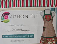 Creative Cuts Apron Kit Christmas Gingerbread Man New