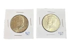 Kennedy Half Dollar, 1967, 40% Silver, Circulated,  X2