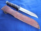 WWII USMC "KA-BAR" Fighting w/Sheath US Marine Corps Camillus Bowie KaBar — photo 2