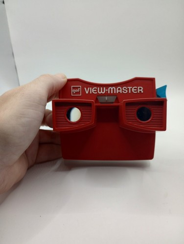 Vintage 1970’s GAF View-Master Viewer Red & White VTG Toy Stereoscope #2 - Picture 4 of 5