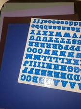 creative memories letters and stickers,scrapbook paper winter blues,