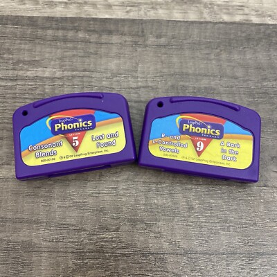 LeapPad Phonics Lesson 5 Cartridge Consonant Blends & Lesson 9 R & L Controlled