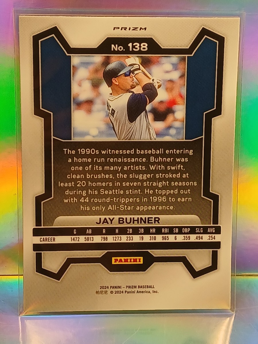 ルビーページ 2024 Panini Prizm Baseball Ruby Wave #138 Jay Buhner Seattle