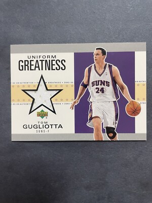 Tom Gugliotta 2002-03 Uniform Greatness Jersey Card #TG-U
