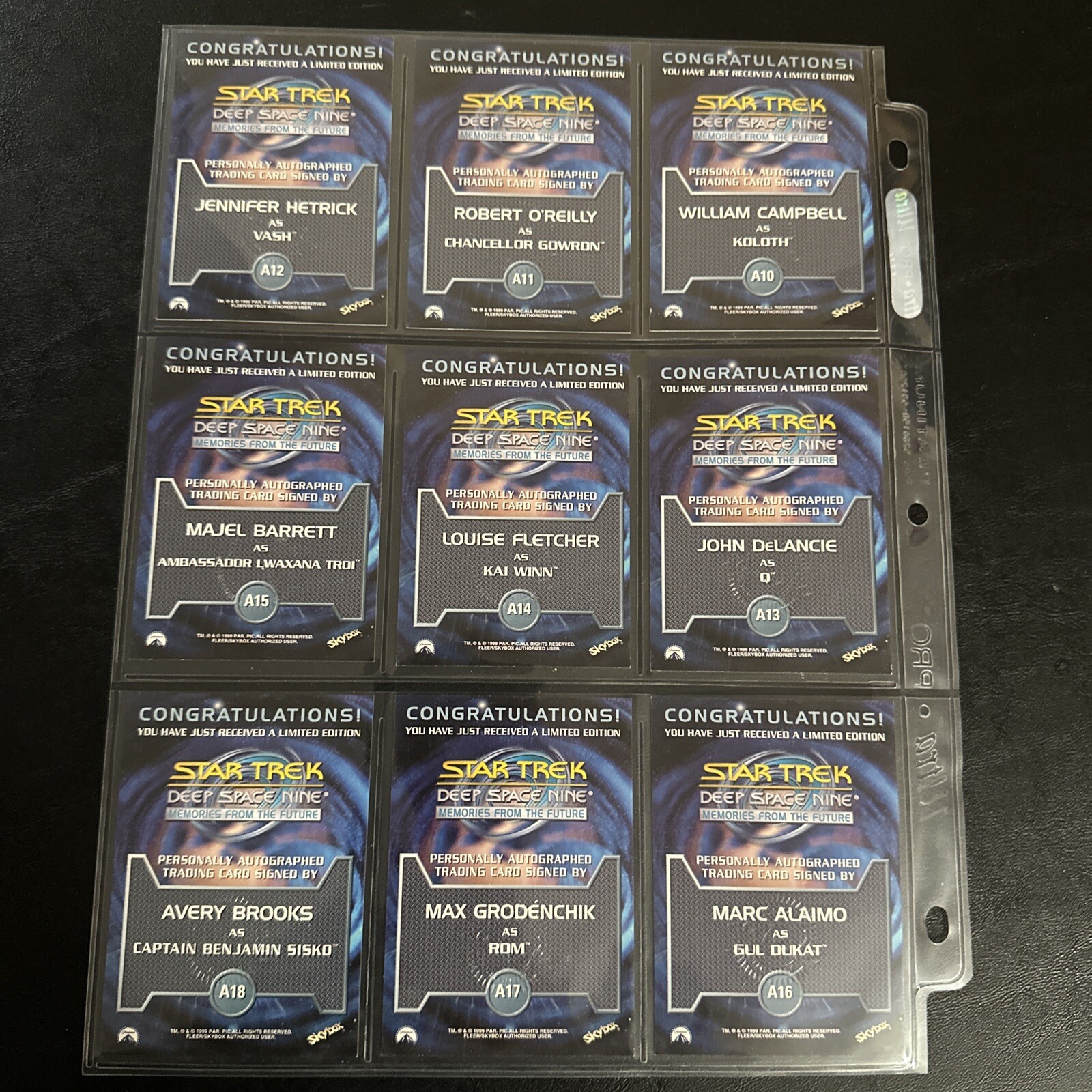 1999 Star Trek Deep Space Nine Memories from the Future DS9 Complete Master Set - Picture 13 of 24