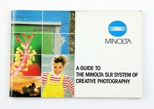 Minolta SLR Cameras System 1984 Guide Booklet - Genuine Original