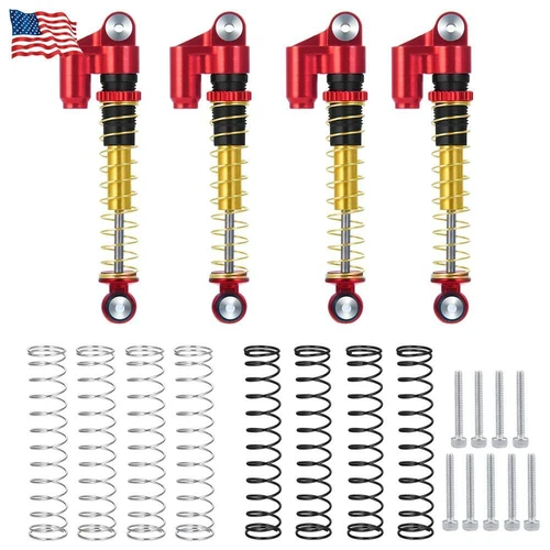 4PCS Aluminum Alloy Shock Absorber 48mm for 1/24 Axial SCX24 RC Crawler Car Part