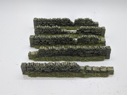 5 x OO gauge Roadside damaged dry stone walling light brown Javis PW1LBDAM - F2 - Picture 1 of 1