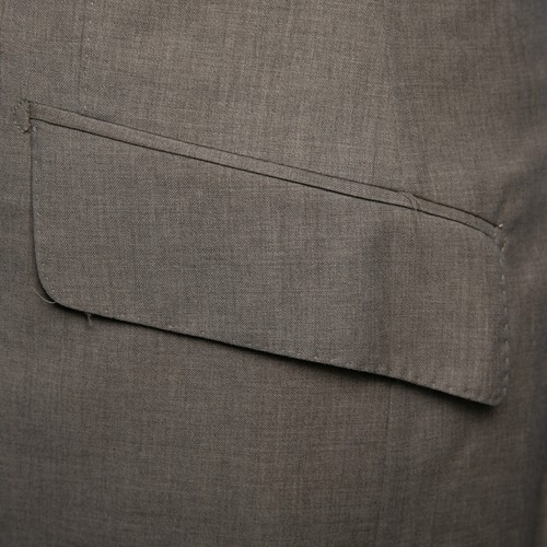 NWT $3250 PATRICK HELLMANN Pure Wool Super 100'S Suit Beige-Gray 36US/46IT LONG - Picture 18 of 24