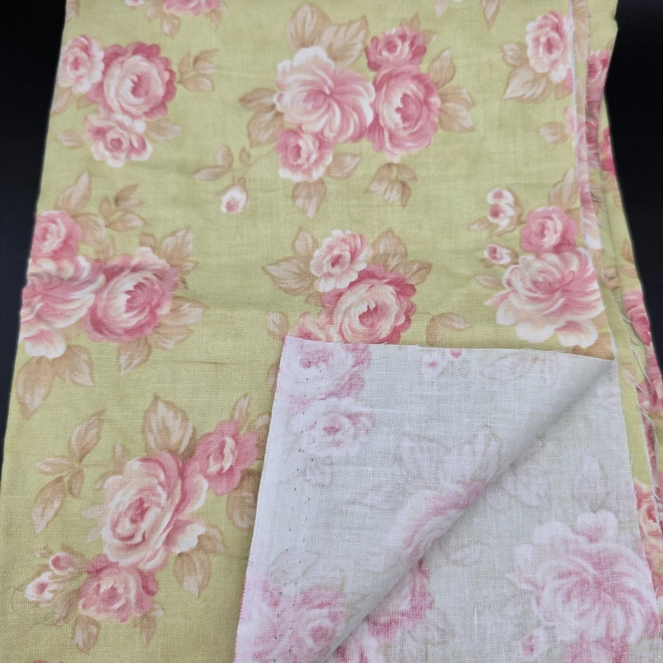 Aviary by 3 Sisters for Moda Green/Pink Floral Fabric Sewing Quilting .75 Yards - Image 2 of 4