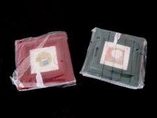 Creative Memories Mini Photo Frame Ornaments Set of 6 Red & Green NEW Holiday