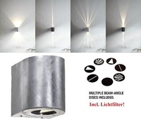 Design Led AußEnwandleuchte Canto Nordlux 2X6W 500Lm 3000K Wandleuchte Verzinkt