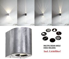 Designer LED Outdoor Wall light Canto Nordlux 2x6W 2x500Lm 3000K galvanized