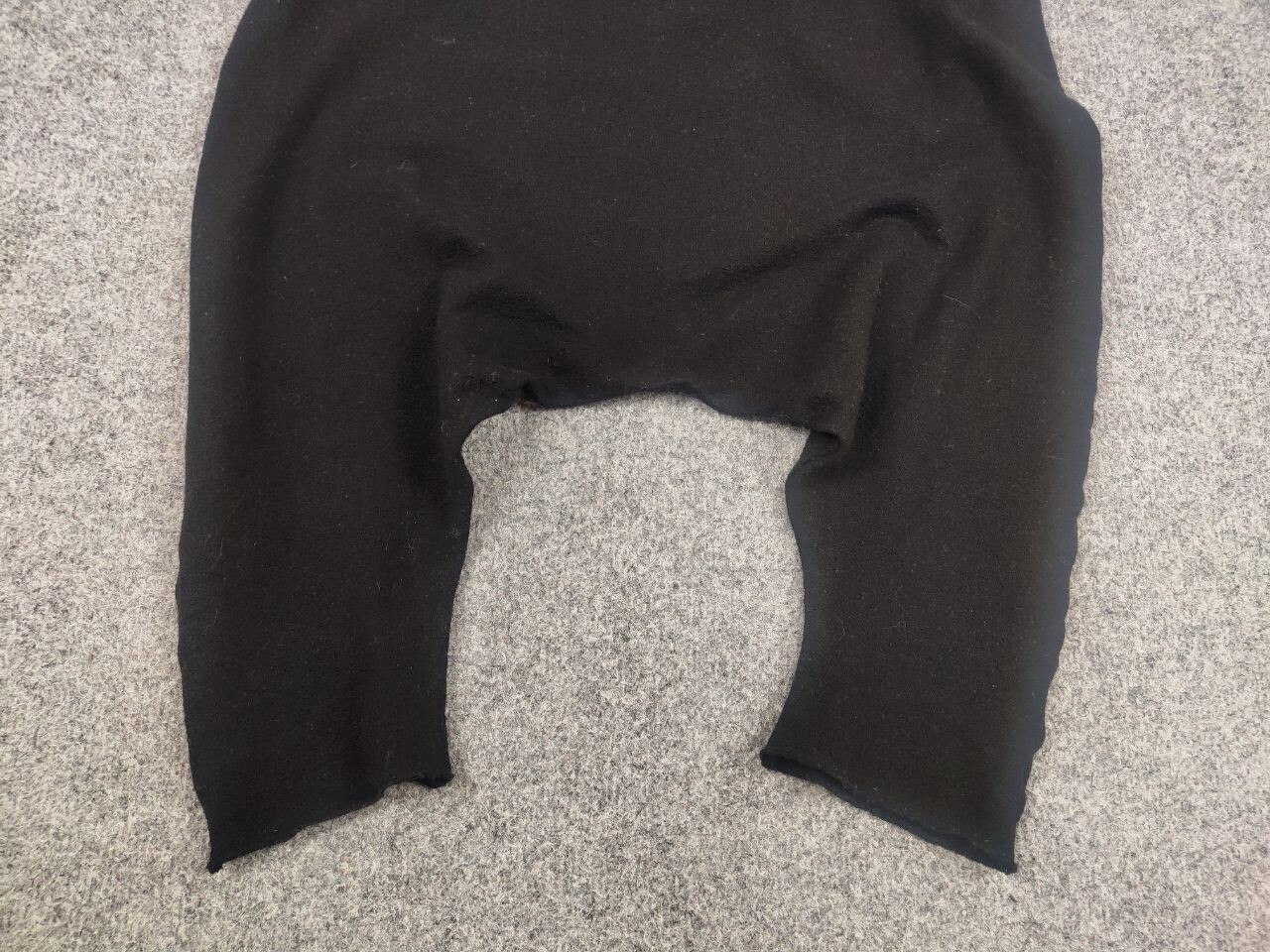 Forme D'expression 33204322896 Design Black Lana Wool Harem sarouel Pants