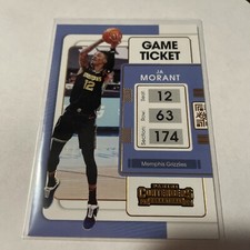 2021-22 Panini Contenders Ja Morant Bronze Foil Game Ticket  Tix #3 Memphis