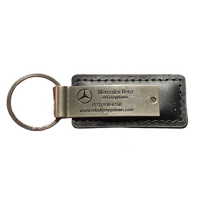 Mercedes-Benz Georgetown, TX Leather Key Ring Fob Dealership Advertise Texas 527