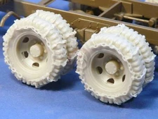 Resicast 1/35 Wheels with Chains for GMC CCKW US Truck WWII (for Tamiya) 352423