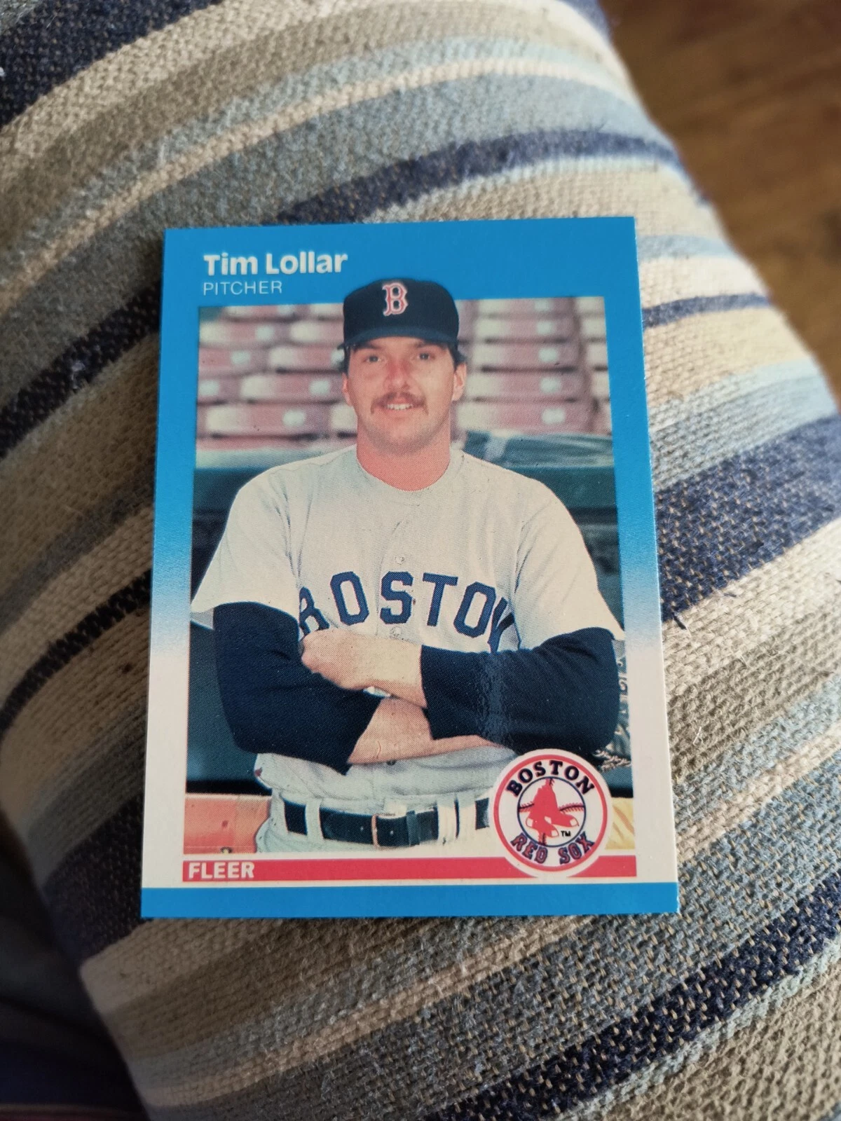 TIM LOLLAR 1987 FLEER GLOSSY #38 FREE SHIPPING