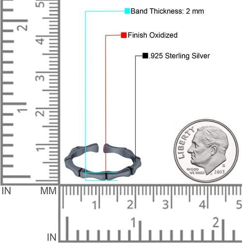 2 mm Bambus Band 925 Sterling Silber Zehenring dünn verstellbar Zehenring - Bild 13 von 40