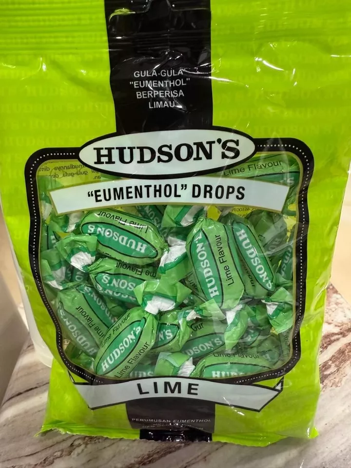Hudson's Eumenthol Drops Candy Soothing Refreshing 100g - 4 Packs - Image 4 of 4