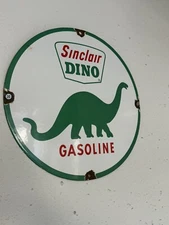 SINCLAIR DINOSAUR GASOLINE PORCELAIN SIGN