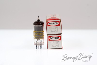2 Vintage Raytheon 6GY6/6GX6 Beam Power Pentode Valve- BangyBang Tubes