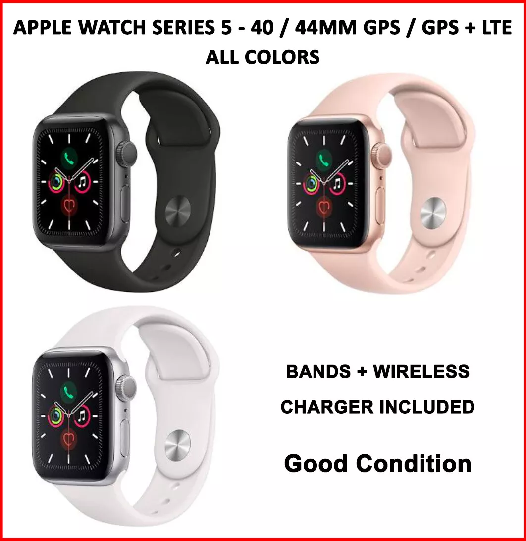 Apple Watch Series 5 - 40mm 44mm GPS or Cellular - Gold Gray