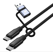 Heavy Duty Braided USB C Type-C Fast Charging Data Sync Charger Cable