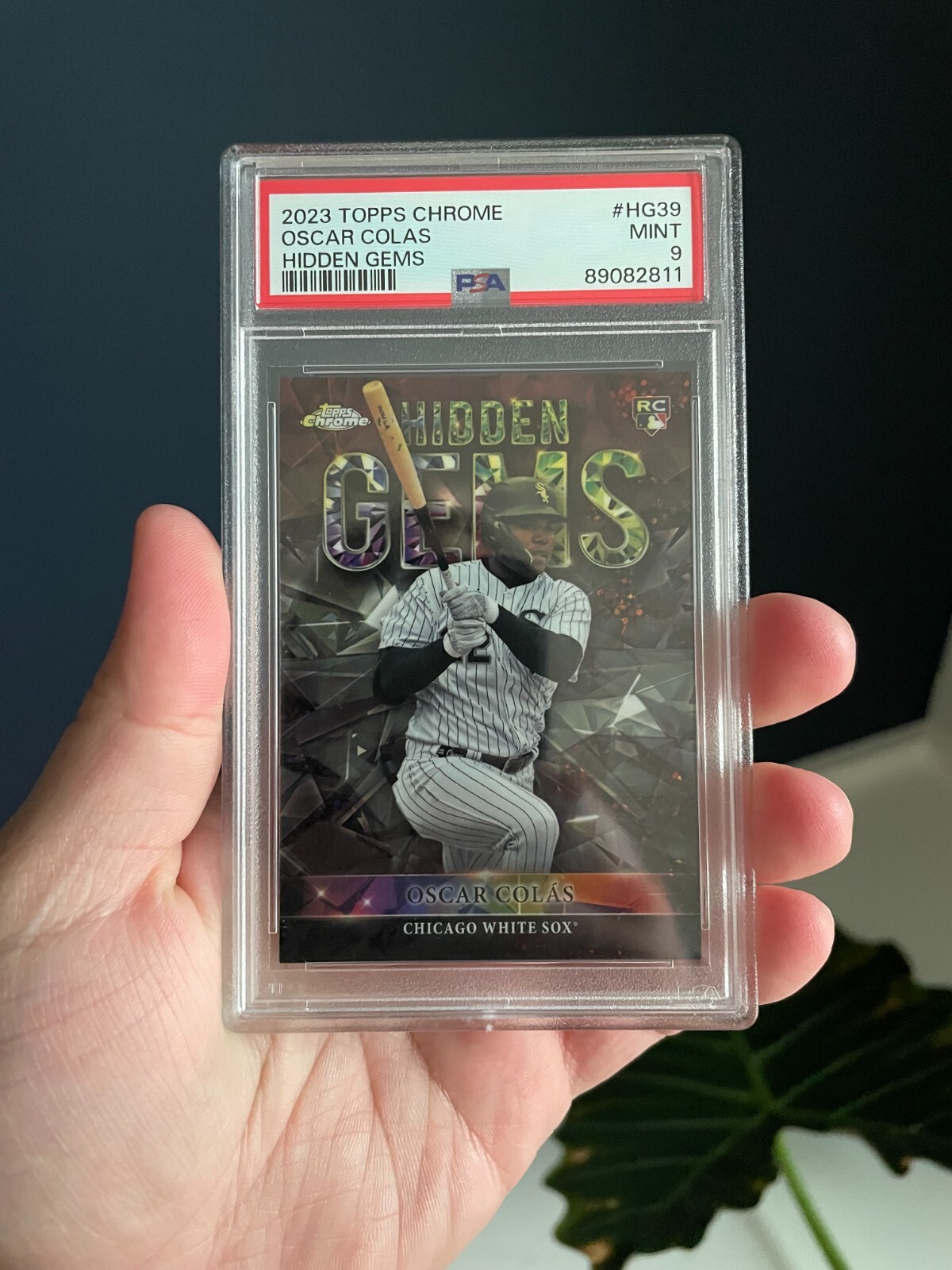 Oscar Colas Rookie Hidden Gems SP - 2023 Topps Chrome #HG-39 - PSA 9