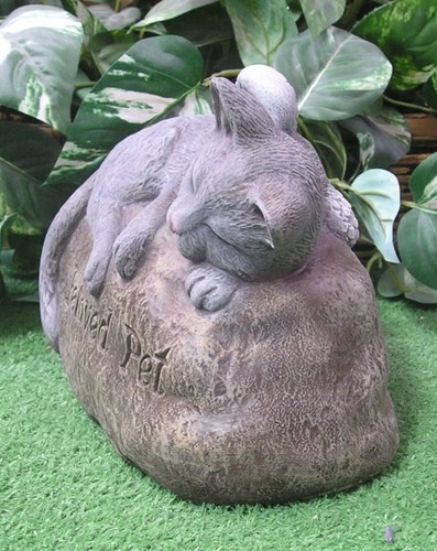 1305 Believed Pet Kitty Cat Memorial Latex Fiberglas Produktion Form Beton - Bild 2 von 11