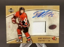2005-06 Upper Deck Ice Frozen Fabrics Patch Autographs #FAP-DH Dany Heatley 9/10