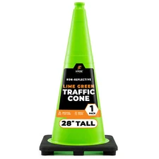 28” Lime Green Traffic Cone - 297 Pack - Xpose Safety