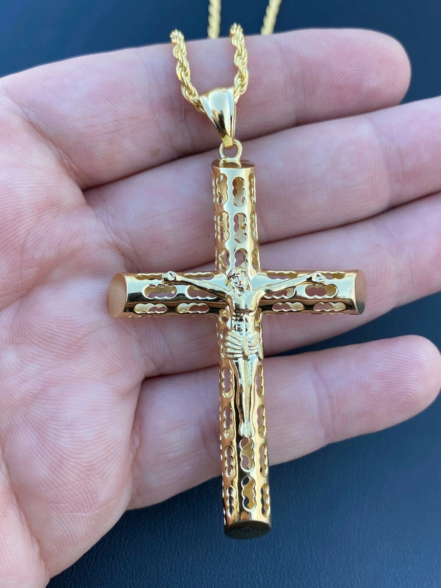 Gold plated cross pendant outlet