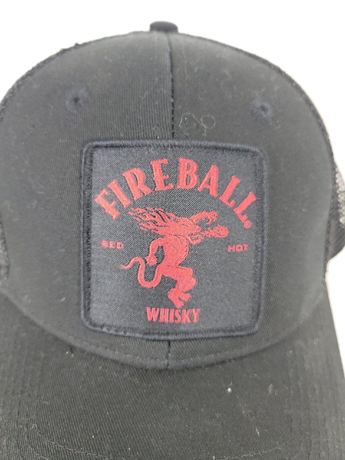 Fireball Whisky Hat Snapback Adjustable Black Cap… - image 3