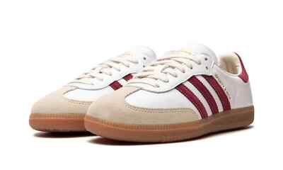 Adidas x Sporty ★ Rich Samba OG Cloud Collegiate Burgundy Adidas x Sporty & Rich Samba OG Cloud White Collegiate